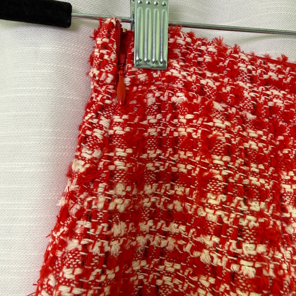 Generation Love Stormi Plaid Tweed Mini Skirt Red | NWT Size 2 - Picture 11 of 14